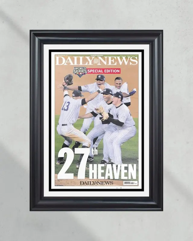2009 New York Yankees World Series UnFramed Newspaper Front Page Print Yankee Stad