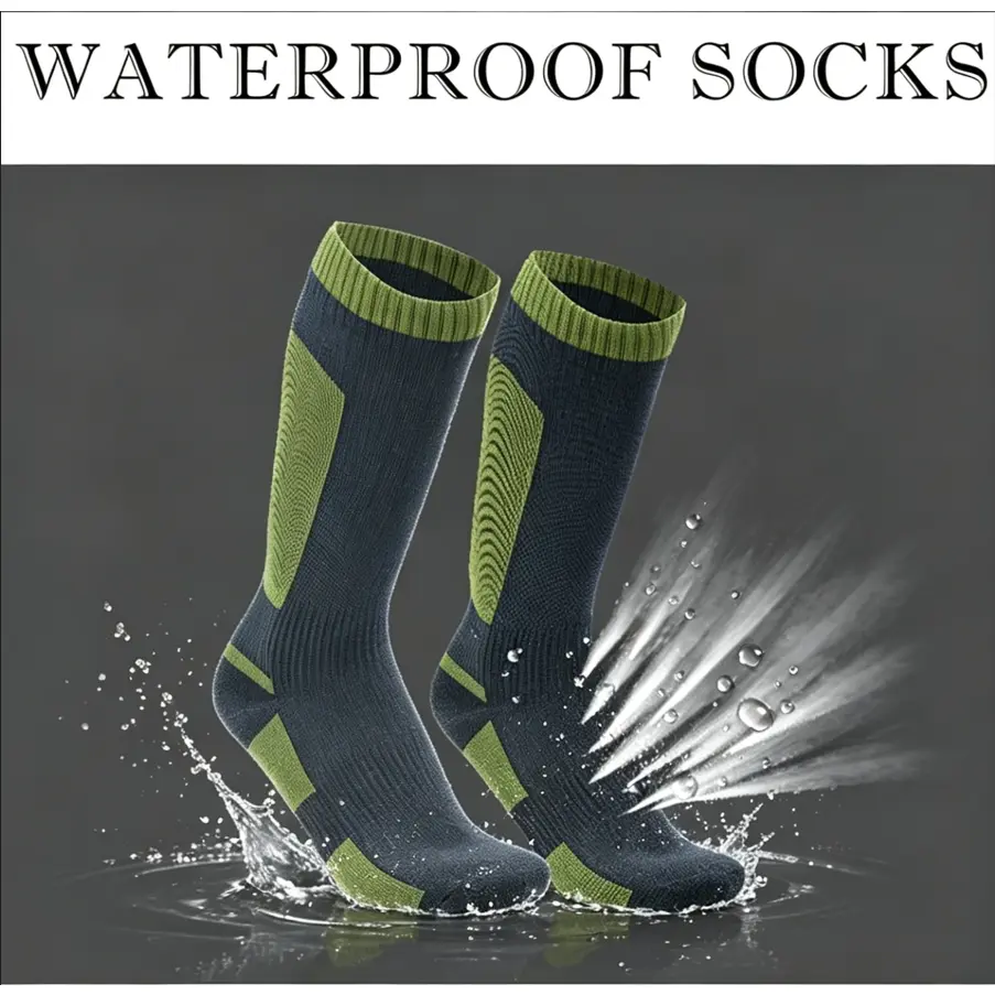 Waterproof Breathable  Socks| Mid-to-high Tube Ski Hiking Thermal Socks for Men Women