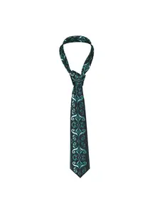 1pc Men's New Zealand Maori Paua Tie Soft Comfortable Polyester Woven Art Style Parties Casual Wear Valentine's Day Party Accessory Playful Design Durable Fabric Halloween