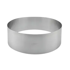 Stainless Steel Round Cake Ring – 3” Height x 9 1/2” Diameter – Professional Pastry & Mousse Mold