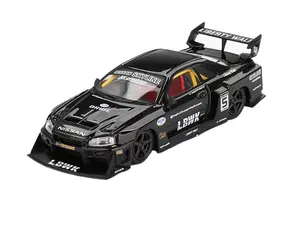 Nissan LB-ER34 Super Silhouette SKYLINE – Black (Mini GT) Diecast 1:64 Scale Model - TSM MGT00844