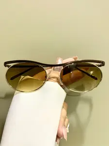 Punk Style Round Metal Frame Glasses, Fashionable Unisex Eyewear, Cool Trendy Decorative Eyeglasses for Men & Women