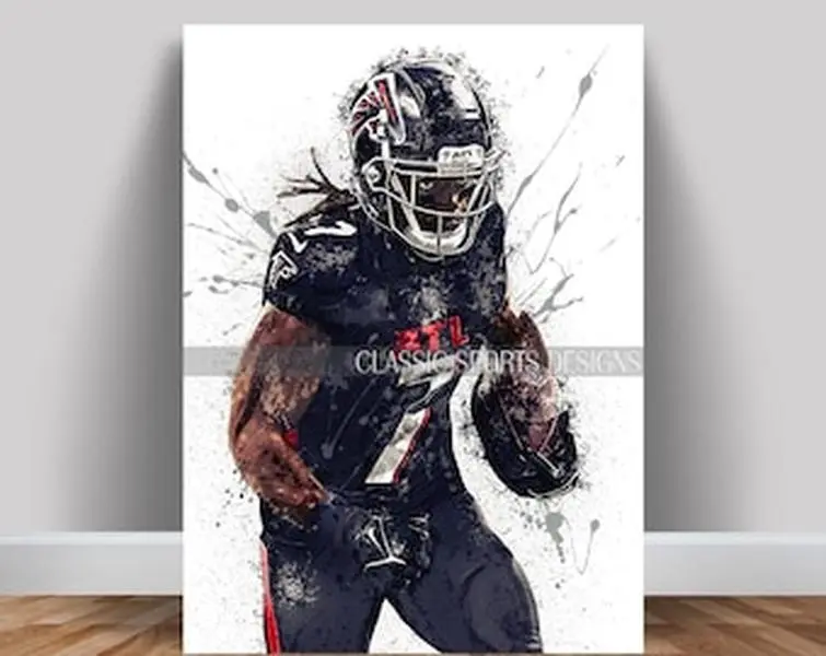 Bijan Robinson Poster, Atlanta Falcons, Poster Print UnPoster Print UnPoster Print Unframe, Wall Art Print, Kids Decor, Man Cave Gift, Sports Art