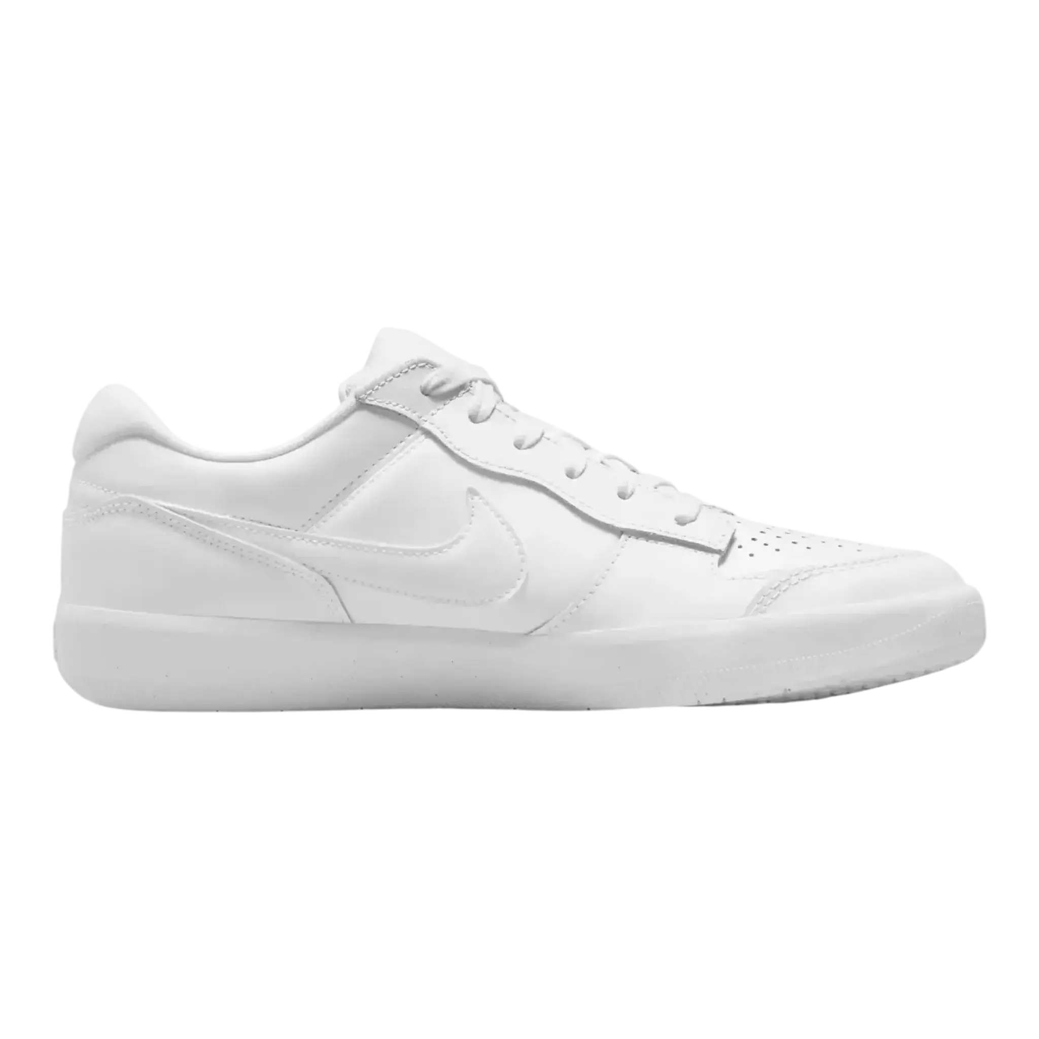 Nike SB Force 58 Premium Sneaker White Leather Skateboard Shoe in Leather | Men's