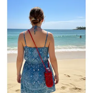 Crocheted Water Bottle Sling – Hands-Free Crossbody Holder