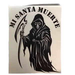 Mi Santa Muerte Truck Decals Custom Sticker for Vehicle Exterior Decoration Side Decals Windshield Sticker Personalized for Cars and Businesses