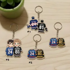 Cute Hollander Rozanov Heated Rivalry Acrylic Keychains, Ilya Rozanov And Shane Hollander Keychains