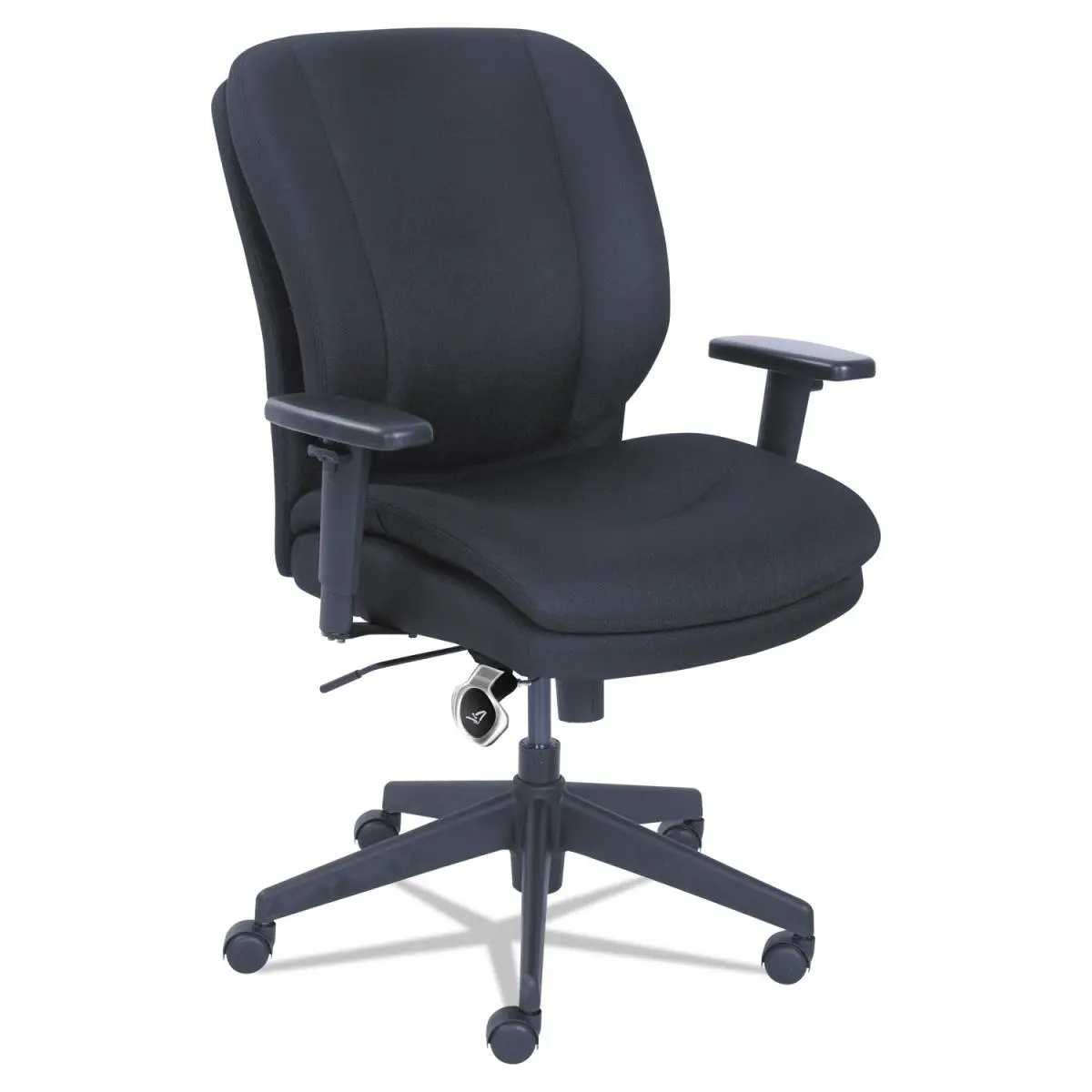 LF Products Pte SRJ48967A Cosset Ergonomic Serta Task Chair - Black, Beauty-Focused, Wellness-Boosting, Good Posture Support, Durable Office Desk Chair for WFH, Sustainable Features, 56.83lbs Weight
