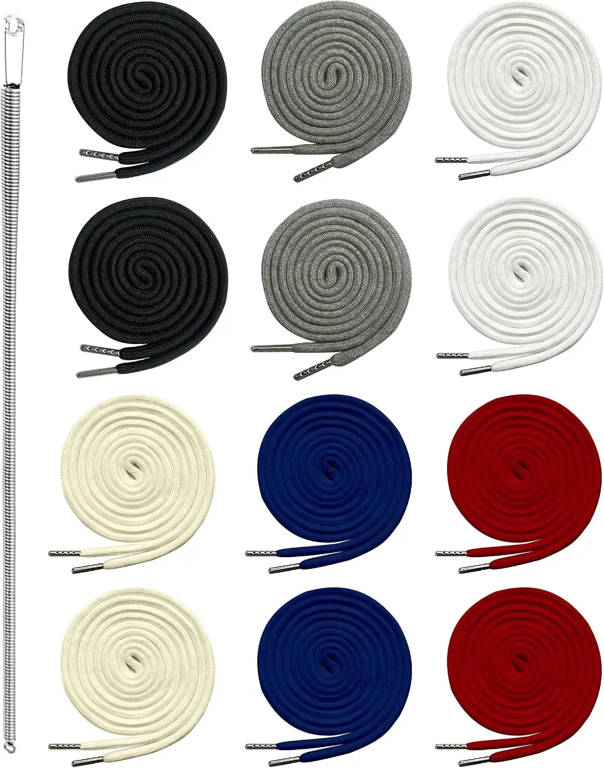 55 Inch Replacement Drawstring Cords with Easy Threader Tool for Sweatpants, Pants, Shorts, Hoodie