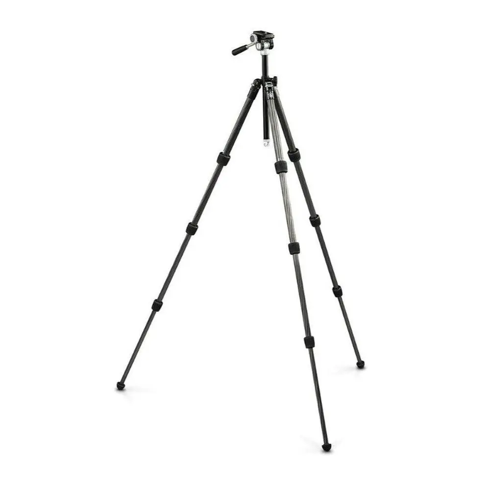 Vortex Optics Summit Carbon II Carbon Fiber Tripod Kit (TR-SMC) - Rubber Mount Tripod-Monopod, 2.5 lbs, 22 lbs Max Load, Arca-Swiss Compatible, 1/4 Turn, 18.1 in, Free Camo Digital Hat Bundle, for Forest Outdoor Camera & Optics Gear Users