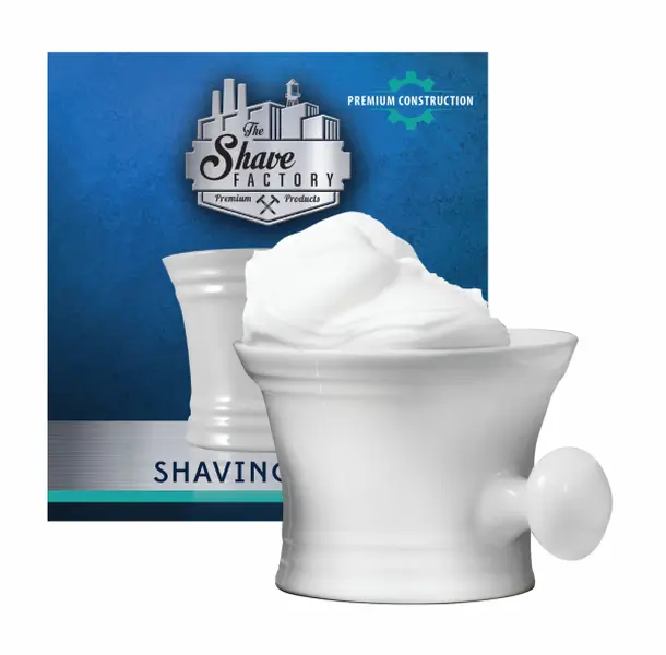 The Shave Factory Shaving Mug - White