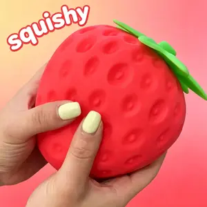 8cm Strawberry Squishy Slow Rising Antistress Toy Grownups toys stress relief toy stress balls sensory toy
