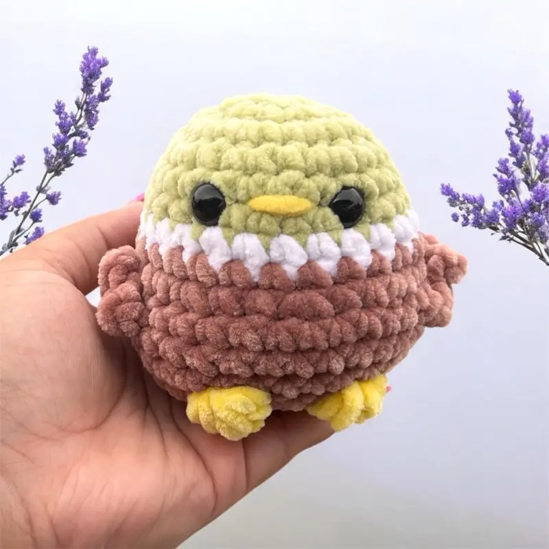Handmade Chubby Mallard Crochet Plushie