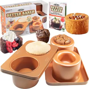 Cook's Choice Better Baker Edible Food Bowl and Muffin Maker- Bake two 5" Dessert and Dinner Bowls or Muffins with Cookbook included