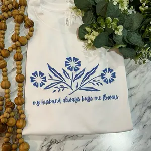 Cornflower blue vintage t-shirt