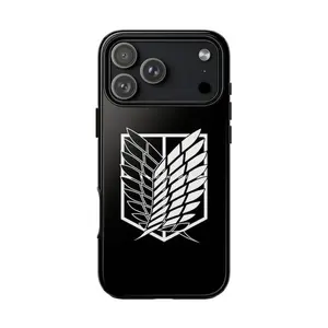 Attack on Titan Wings of Freedom Glossy Tough iPhone Case - Premium Cover Suitable for iPhone 17/16/15/14/13/12/11 Pro Max/Plus and  Samsung Galaxy S23FE/22/23/24/25