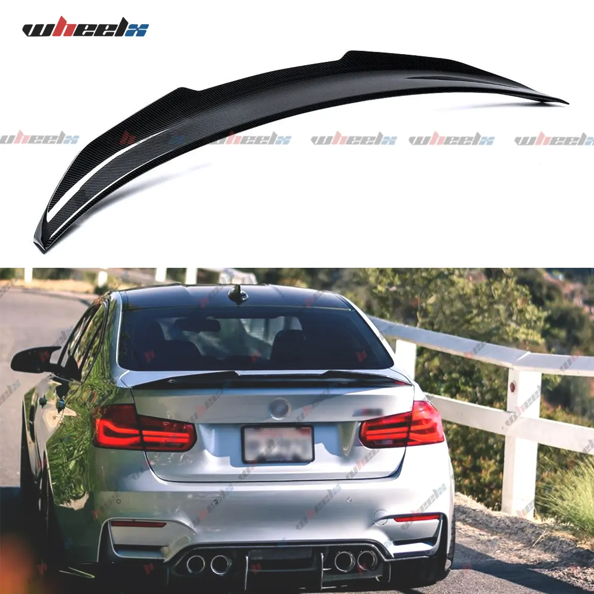 2013-2020 – BMW 4 Series F32 Coupe – PSM Style Carbon Fiber Trunk Spoiler, (430i / M440i)