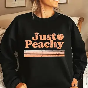 [ Sale off to 50% ] + [ Freeship ] Just Peaches sweatshirt Music Graphic Just Peachy Sweater
