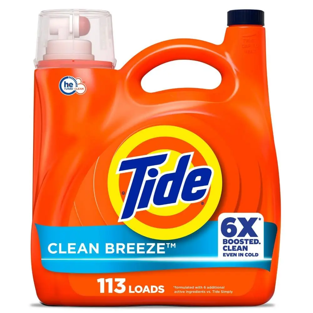 Tide Laundry Detergent Liquid, Original Scent, 64 Loads, 80 FL OZ, Works on 100% of Common Stains, Laundry Soap, Liquid Laundry Detergent