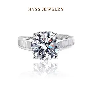 [02] HYSS RISE STEP BY STEP– 5 Carat Moissanite Ring | 925 Sterling Silver for Women Men weddings, anniversaries, birthdays