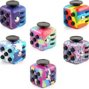 Small Action Cube Toy Set, Fidget Cube, Ideal for Adults & Kids, Multi-Surface Sensory Anxiety Relief, Perfect for Adhd, Ocd, Autism, Stress Management