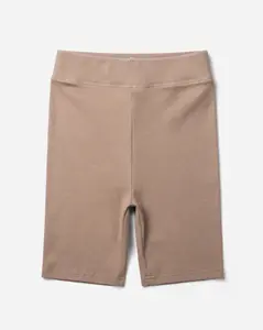 Holly Rib Bike Shorts Taupe