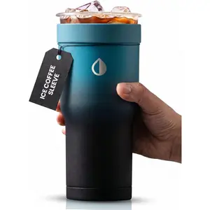 Ice Coffee Sleeve Insulator - Insulated Iced Coffee Holder To Go, Insulated Cup Holder for  Dunkin Donuts McDonalds,  Coffee Sleeve