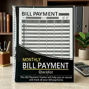 Premium Money Management Notebook – Monthly Bill Tracker, 8.5x11 Inch, 100 Pages for Personal & Professional Use