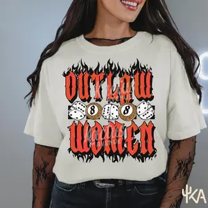 Outlaw Women Grunge Shirt, Yallternative Graphic tee, Country Concert Fashion, Outlaw cowgirl, western gift