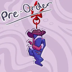 Jongler / Tall Mike Deltarune Acrylic Keychain