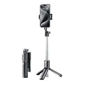 Selfie Stick Tripod for iPhone and Android, Extendable Phone Tripod Stand with Remote, Portable Selfie Sticks with Phone Holder for Video Recording & Travel