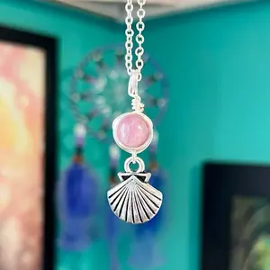 Aphrodite Devotional Charm – Goddess-Inspired Crystal Necklaces | Altar Talisman | Traveling Altars for Daily Connection & Devotion