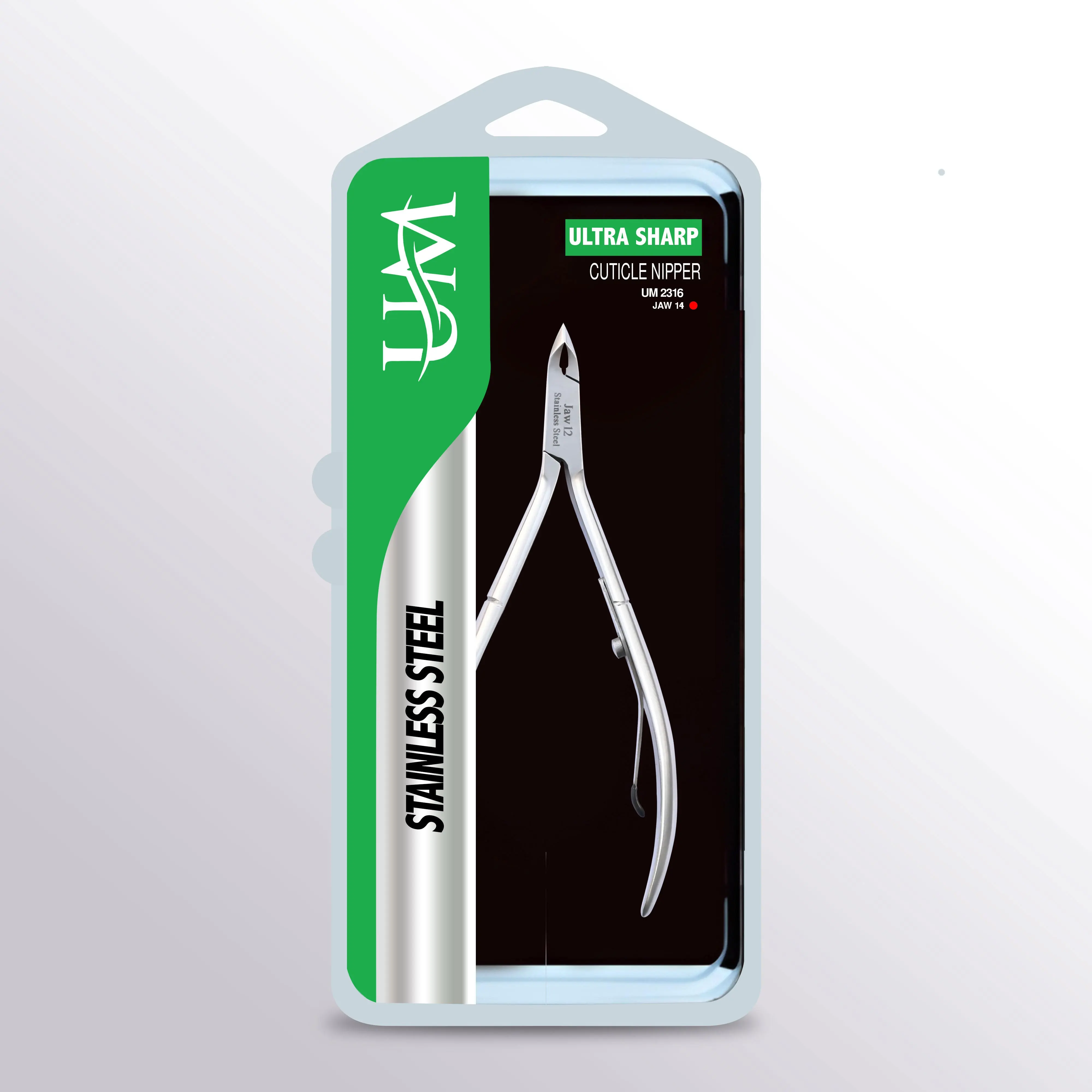 UM Supplies Cuticle Trimmer | Hangnail Remover | Extremely Sharp | Professional Cuticle Nippers | Stainless Steel | Cuticle clippers | Pedicure Manicure Tool