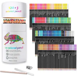 Colored Pencils,Set of 120 Colors,Artists Soft Core with  Color,Ideal for Drawing Sketching Shading,Coloring Pencils for Adults Beginners