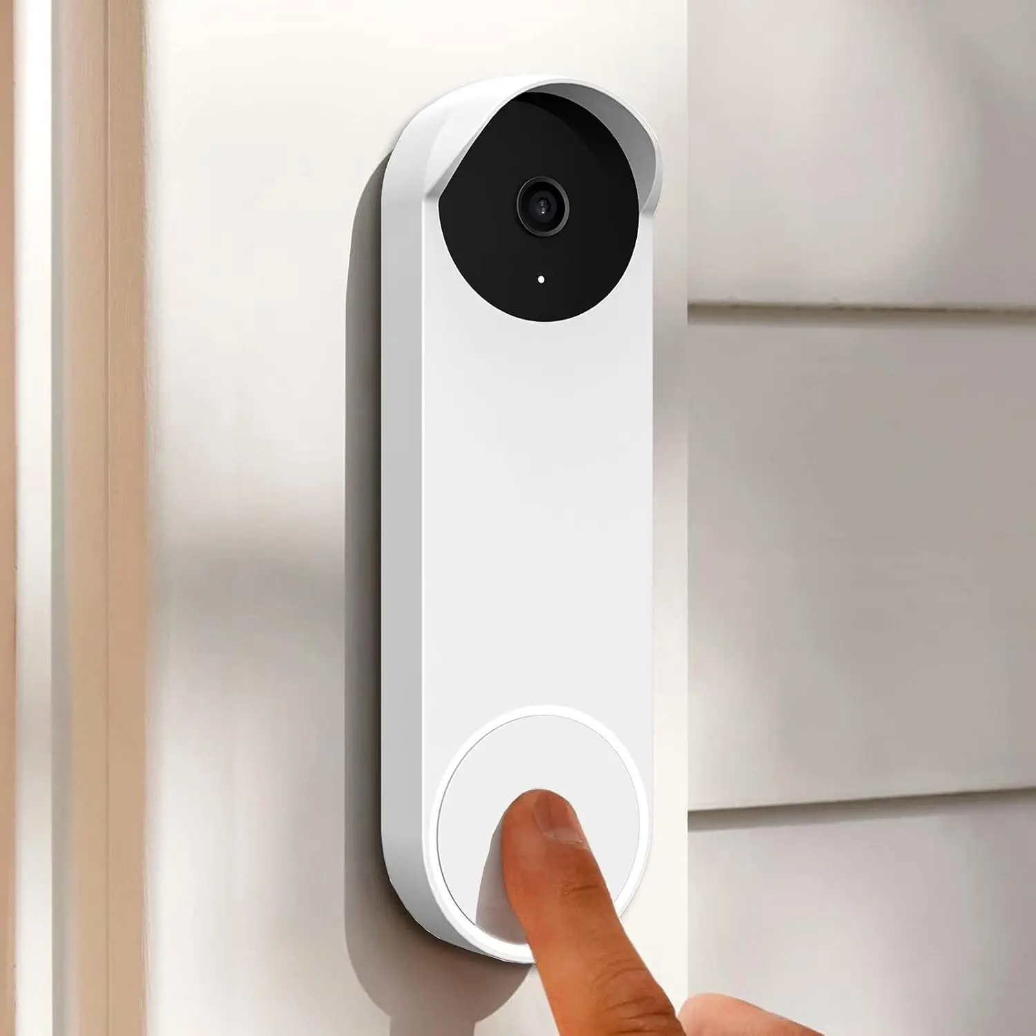 Case for  Nest Hello Doorbell () 2021 Cover - Weatherproof Protective Nest Doorbell   Case (White)