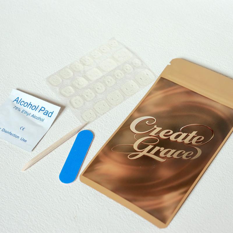 Create Grace French Paris Square Collection hand drawn 10PCS Handmade PressOn Nails REUSABLE Gel/Acrylic  2025