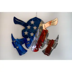 Metal Plasma Fireman Wall Art