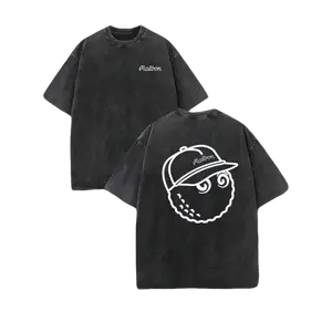 Retro Washed T-Shirt Double Sided Printed 'MALBON GOLF TEE'  Funny Cute Golf Hat Graphic Print, GOLF Gifts,  Men's And Women's T Shirt, Men's Casual, Comfortable, Fashionable T Shirt, Street Style Cotton