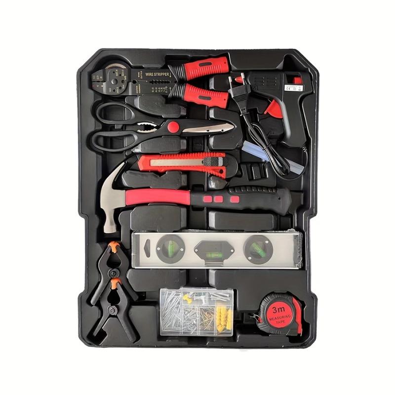 899PCS Large Capacity Metal Hand Toolbox, The Ultimate Home Repair Master Set - Comprehensive Toolbox, With 4 Drawers, General Household Toolkit, Simple And Durable, Auto Repair Repair Tools, No Assembly Required