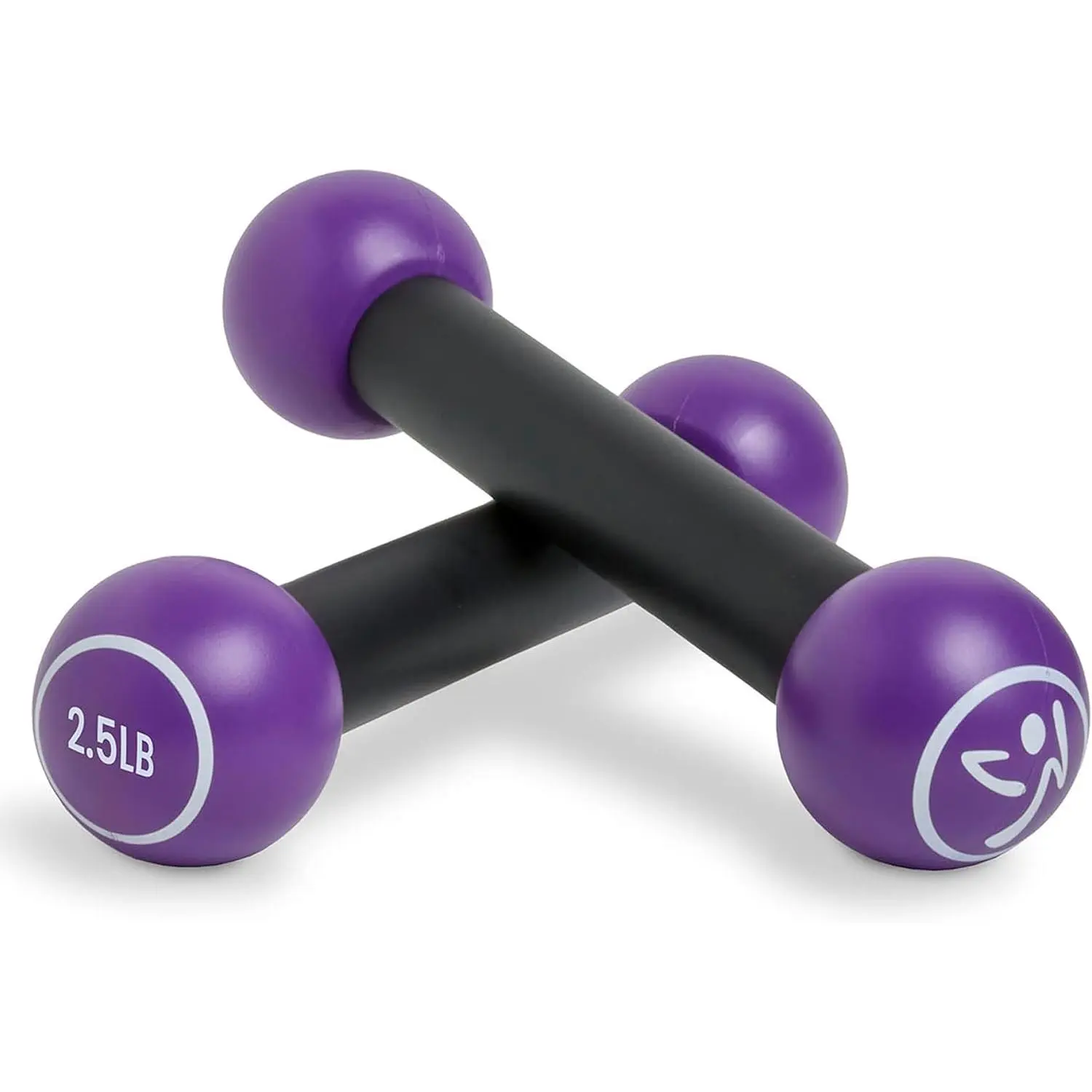 2.5 lb Dumbbells Set of 2 - Hand Weights for Women, Dumbbells for Women at Home, Workout Weights Dumbbells Set, Purple Exercise Weights - Small Weights for Women, At Home Fitness