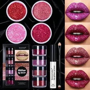 ibcccndc Glitter Lip Gloss Set 1# Shiny Sparkling Long Lasting Lip Makeup Kit For Daily Party Beauty Look