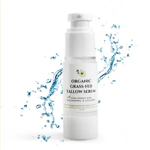 Pure Balance Tallow Serum - Organic Grass-Fed with Hyaluronic Acid, Niacinamide & Collagen for Skin Care