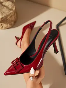Women's Elegant Fashionable Stiletto Heeled Sandals, Trendy Pointed Toe High Heel Sandals, Versatile Shoes for Daily Wear for Women & Girls, Fashionable Slingback Sandals