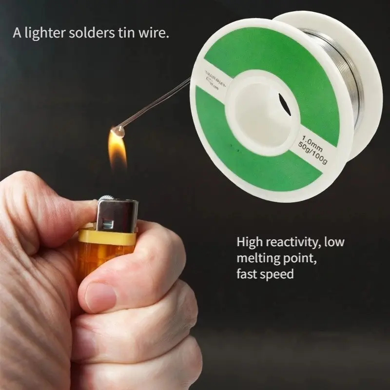High Purity Rosin Flux Solder Wire, Portable Lighter Welding Material, Stainless Steel/metal Multi-Function Solder Wire, Home Use Tool