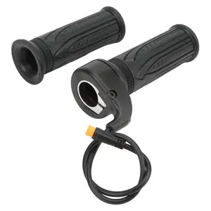 1 Pair Electric Bike Throttle Waterproof Connector 20X Scooter Speed Throttle Handle for 22.2mm Handlebar
