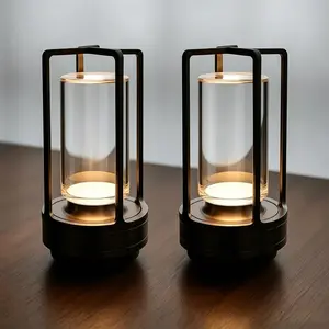New Cordless Table Lamp, Rechargeable Lamp with Touch Control, 3 Color Temps Dimmable Touch Mood Light for Decorative Home Decor Gift
