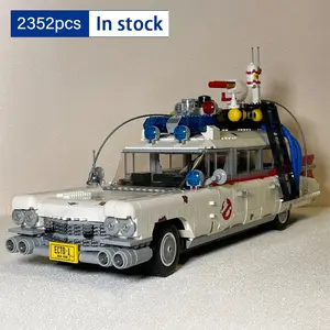 New 2352-Piece Ghostbusters Ecto-1 Creative Car Model, Fun Puzzle Toy for Birthdays and Christmas Gifts, Ideal for All Ages