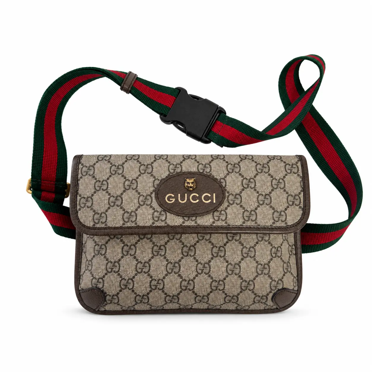 Pre-owned Gucci GG Tiger Head Belt Bag Date Code 033 D0276