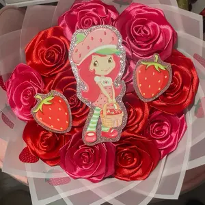 Strawberry Shortcake 12 Count Forever Bouquet rose eternal flower mother day perfect gift Decor Decorative