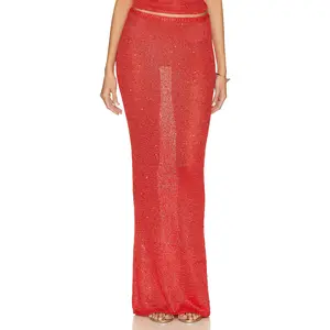 ASTA RESORT Carolina Skirt in Rossa Sequin